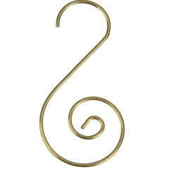 Club Pack of 40 Gold Christmas Ornament Hooks 1.75" Storage