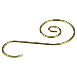 Club Pack of 40 Gold Christmas Ornament Hooks 1.75" Storage
