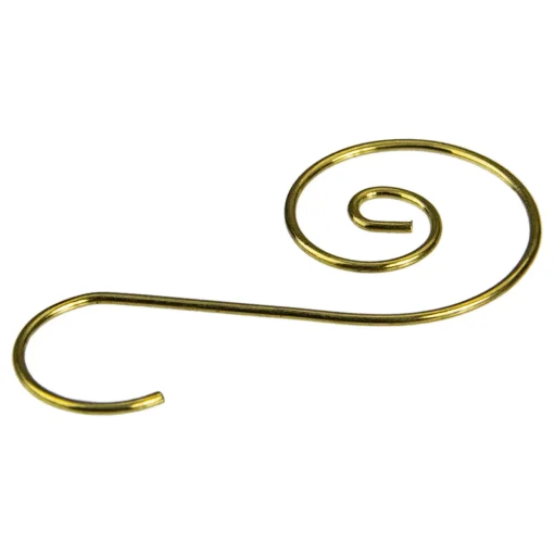 Club Pack of 40 Gold Christmas Ornament Hooks 1.75" Storage