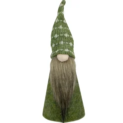 Sale Cone Gnome Christmas Figure - 9" - Green and White Gnomes