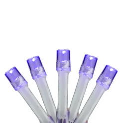 Best 15-Count Battery Operated Purple LED Micro Christmas Lights - 4.8 ft Purple Wire Battery Operated