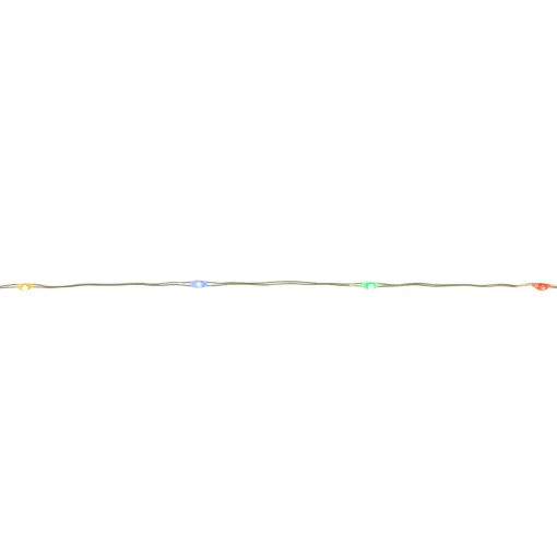 Discount 50-Count Multicolor LED Micro Fairy Christmas Lights - 16ft, Copper Wire Fairys