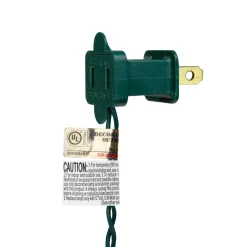 50-Count Red Mini Christmas Light Set, 10ft Green Wire Incandescent