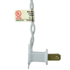 Outlet 300-Count Shimmering Multi-Color Mini Christmas Icicle Light Set, 8.5ft White Wire Icicles