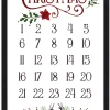 Best Countdown to Christmas 16.5" x 23.5" Framed Christmas Wall Decor Art Print Sign Poster in a Black Wooden Frame with UV Acrylic and Hangers Wall
