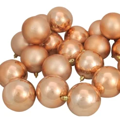 60ct Almond Brown Shatterproof 2-Finish Christmas Ball Ornaments 2.5" (60mm) Shatterproof Balls|Ball Ornaments