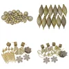 Sale 125ct Champagne Gold Shatterproof 4-Finish Christmas Ornaments 5.5" (140mm) Shatterproof Balls|Ball Ornaments