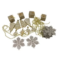 Sale 125ct Champagne Gold Shatterproof 4-Finish Christmas Ornaments 5.5
