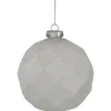 Sale 4ct Glittered White Christmas Glass Ball Ornaments 3.75" (95mm) Glass|Ball Ornaments