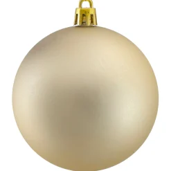 Clearance 32ct Matte Champagne Gold Shatterproof Christmas Ball Ornaments 3.25