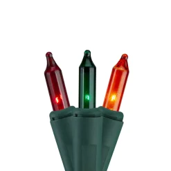 Sale 150ct Multi Everglow 8-Function Mini Christmas Lights - 37.5ft, Green Wire Incandescent