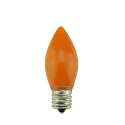 Hot 4ct Orange Opaque C9 LED Glass Christmas Replacement Bulbs Replacement Bulbs