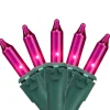 Discount 100ct Pink Mini Christmas Lights - 34ft, Green Wire Incandescent