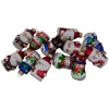 Online 12ct Red Winter Snowmen and Santa Claus Figurine Glass Christmas Ornaments 2.5" Santa Claus
