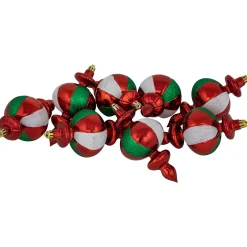 Outlet 8ct Traditional Colors Shatterproof Finial Christmas Ornaments, 6" Shatterproof Balls|Ball Ornaments