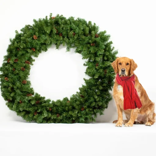 Online Dakota Red Pine Commercial Artificial Christmas Wreath - 5' - Unlit Unlit