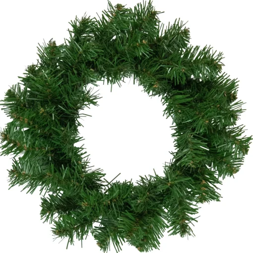 Deluxe Dorchester Pine Artificial Christmas Wreath, 16-Inch, Unlit Unlit
