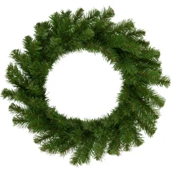 New Deluxe Dorchester Pine Artificial Christmas Wreath, 18-Inch, Unlit Unlit