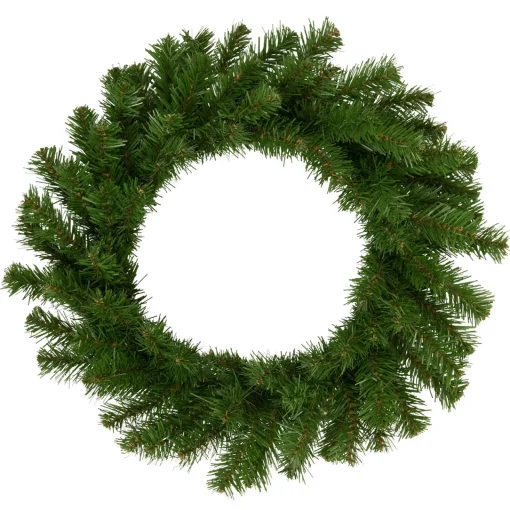 New Deluxe Dorchester Pine Artificial Christmas Wreath, 18-Inch, Unlit Unlit