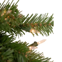 Best Deluxe Dorchester Pine Artificial Christmas Wreath, 18-Inch, Clear Lights Pre Lit