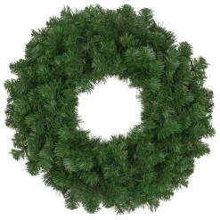 Deluxe Windsor Full Pine Artificial Christmas Wreath - 24" - Unlit Unlit