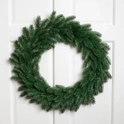 Discount Evergreen Pine Artificial Christmas Wreath - 24" - Unlit Unlit