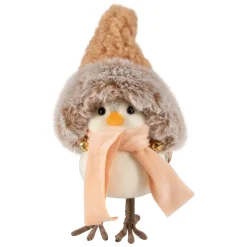 New Faux Fur and Plaid Peachy Plush Standing Bird - 7.5" Animals