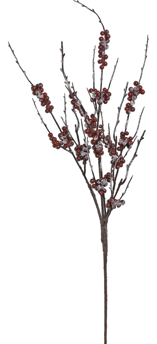 Clearance Frosted Berry Artificial Christmas Spray 28" Sprays, Picks & Branches