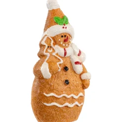 Sale Frosted Gingerbread Snowman with Cookie Tree Christmas Figurine - 5.75