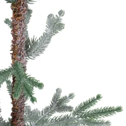 Best Frosted Slim Pine Artificial Christmas Tree in Burlap Base - 5' - Unlit Unlit