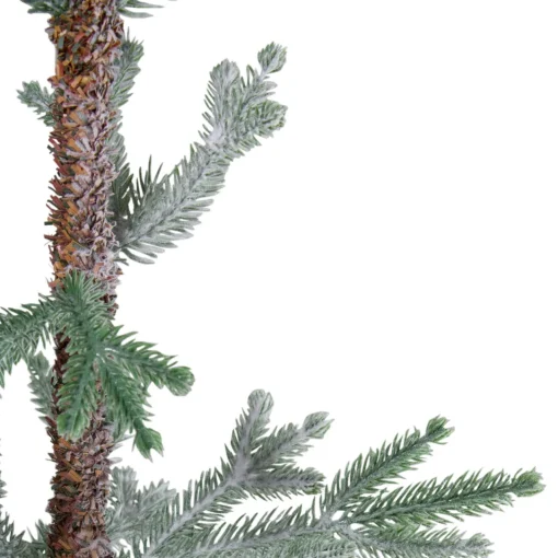 Best Frosted Slim Pine Artificial Christmas Tree in Burlap Base - 5' - Unlit Unlit