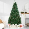 New 7.5ft Pre-Lit Ravenna Pine Artificial Christmas Tree - Warm White LED Lights Pre-Lit