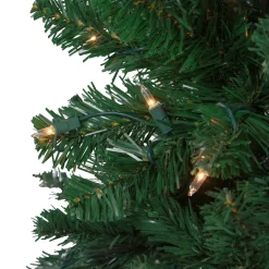New 7.5ft Pre-Lit Ravenna Pine Artificial Christmas Tree - Warm White LED Lights Pre-Lit