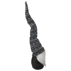 Geometric Pattern Gnome Christmas Decoration - 25" - Black and White Gnomes