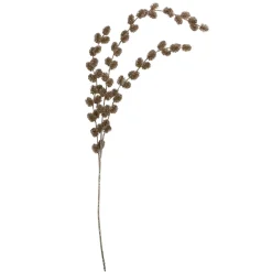 Hot Glittered Artificial Thistle Christmas Spray - 39" - Gold Sprays, Picks & Branches