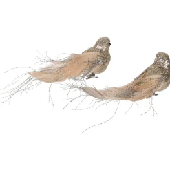 Discount Glittered Birds Clip-On Christmas Ornaments - 7.5