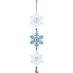 Best Glittered Joy Snowflakes Christmas Wall Sign - 26" Door