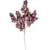 Clearance Glittered Leaves Artificial Christmas Spray - 37" - Red Sprays, Picks & Branches