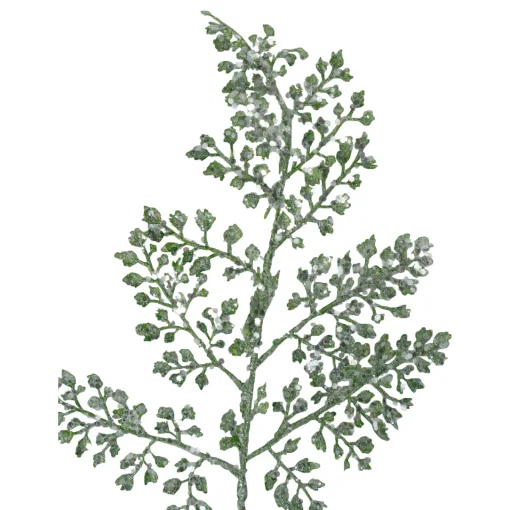 Best Glittered Leaves Artificial Christmas Spray - 18" - Green Sprays, Picks & Branches
