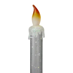 Online Glittered LED Flameless Christmas Candle - 9.25" Candle Lamps