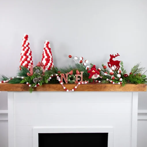 Clearance Glossy Standing Reindeer Christmas Decoration - 8" - Red Animals