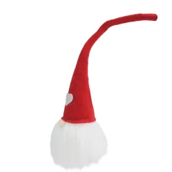 Best Gnome Head with Heart Hat Christmas Decoration - 21.5" - Red and White Gnomes