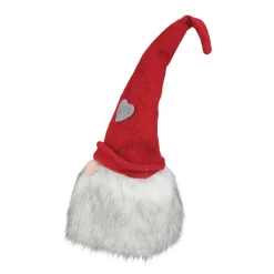 Online Gnome with Bendable Felt Hat with Heart Accent Christmas Decoration - 21" Gnomes