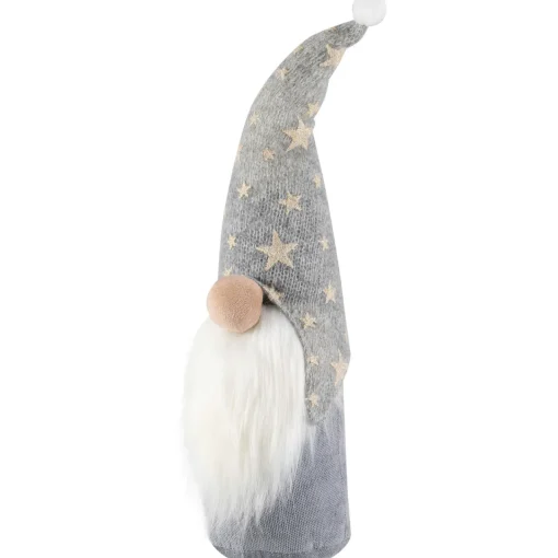 Clearance Gnome with Knitted Star Pattern Hat Christmas Figure - 17" Gnomes