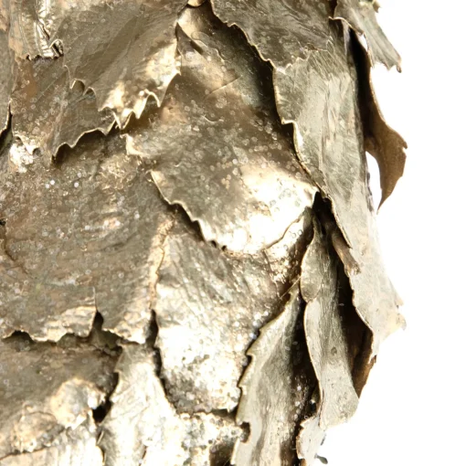 Gold Layered Leaves Christmas Wreath, 15.5-Inch, Unlit Unlit