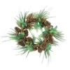 Hot Green Foilage with Mixed Pinecones Artificial Christmas Wreath - 24-Inch, Unlit Unlit