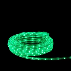 Clearance Green LED Outdoor Christmas Linear Tape Lighting - 30 ft Clear Tube Rope & Tape