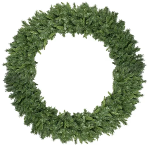 New Green Lush Mixed Pine Artificial Christmas Wreath - 72" - Unlit Unlit
