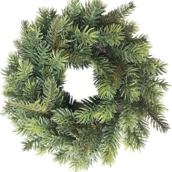 Hot Green Pine Artificial Christmas Wreath, 11.75-Inch, Unlit Unlit