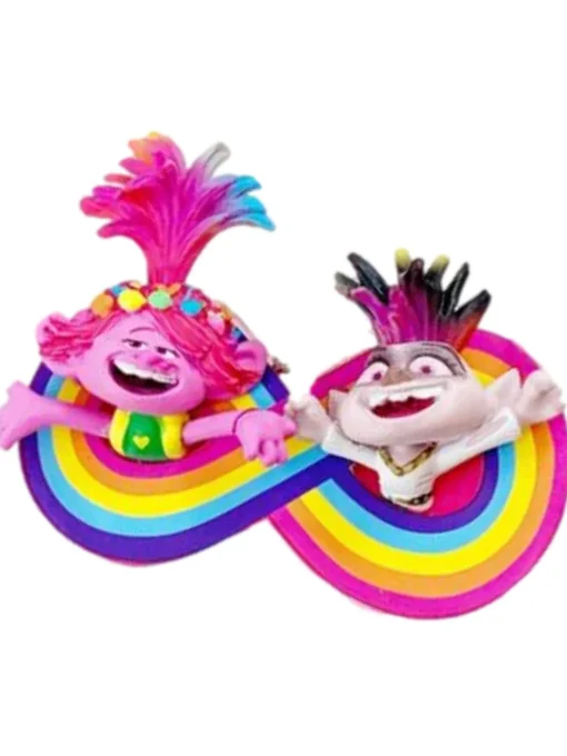 Clearance Trolls World Tour Poppy & Queen Barb Holiday Christmas Tree Ornament Collectibles